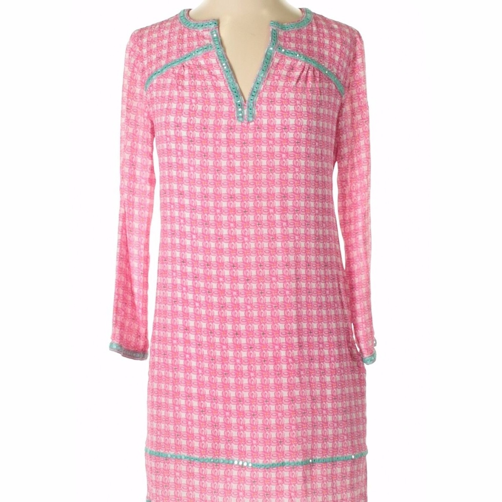 Vineyard Vines White Pink Mint Dress 2